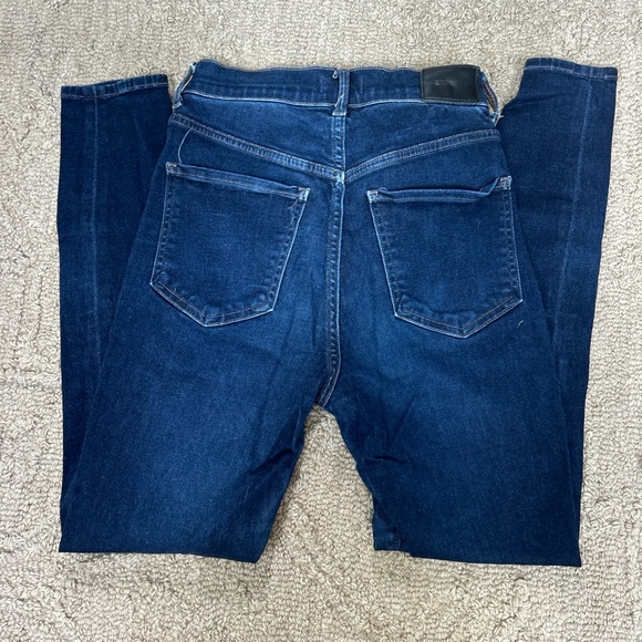 Express Dark Blue High Rise Jeans - Picture 6 of 7